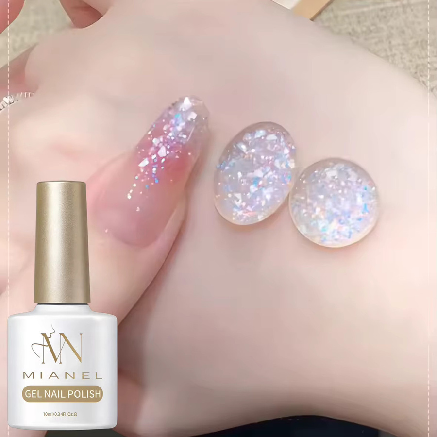 MIANEL Phantom Gel Nagelkunst-Gel, Platin, Schimmernd - Bild 2