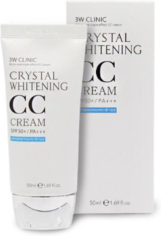 3W CLINIC Crystal Whitening CC Cream, Natural Tone-Up, 50 ml - Bild 1