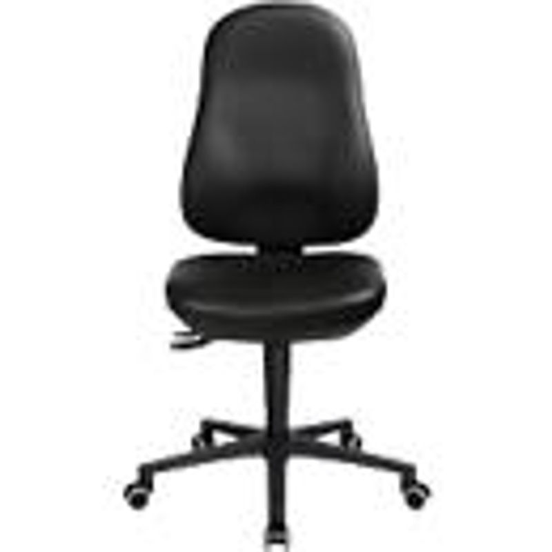 TOPSTAR Bürostuhl POINT 70 in Schwarz mit Kunstleder, Kopfstütze und Hartbodenrollen für Home-Office und Büro - Bild 2