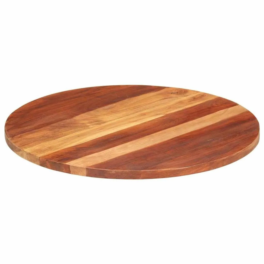 vidaXL Tischplatte aus Massivholz Akazie Rund, Braun, Durchmesser: 70 cm - Bild 2