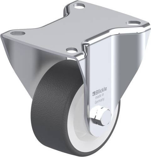 Blickle Bockrolle BK-POTH 75G in Grau-Weiß mit 75 mm Rad-Durchmesser und 200 kg Tragfähigkeit - Bild 1