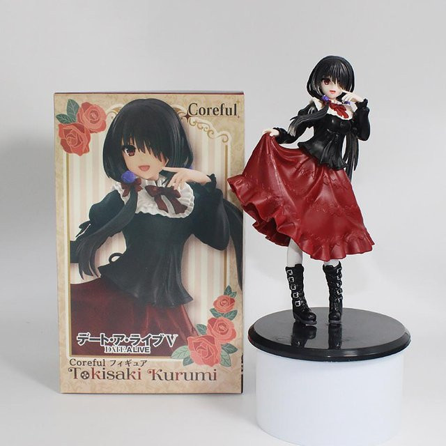 Yiran toy 1 Date A Live Tokisaki Kurumi Anime Modell Mädchen PVC Rotes Kleid - Bild 1