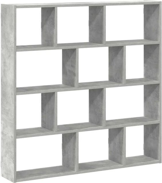 vidaXL Würfelregal in Betongrau aus MDF mit 12 Fächern und modernem Design - Bild 1