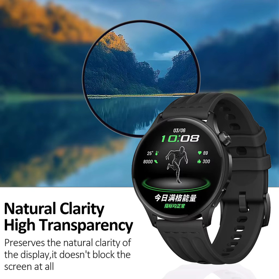 OPPO Displayschutzfolie für Watch S X/X2, Silikon, transparent - Bild 2