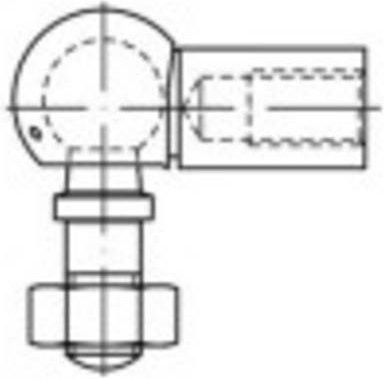 TOOLCRAFT Winkelgelenke aus verzinktem Stahl, 10 Stück, Durchmesser: 19 mm, Länge: 141 mm - Bild 1