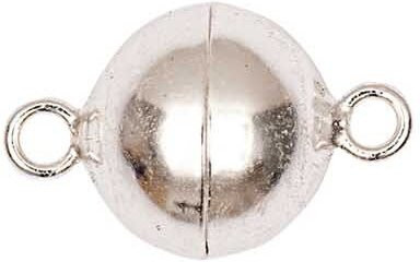 Rico Design Magnetverschluss, 925 Silber, rund, 10 mm, Unisex - Bild 1