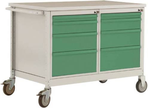 Manuflex LW1004.5021 Werkbank-Mobil aus Stahl in Blau und Multicolour, B/T/H: 113,5 x 78,0 x 59,0 cm - Bild 1