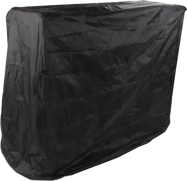 KONNWEI Tischtennisplattenschutzhülle Schwarz mit Silberbeschichtung, Wasserdichte Tischtennisabdeckung aus Polyester, H x B x T: 144 x 155 x 75 cm - Bild 1