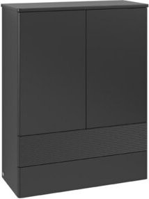 V&B Highboard Antao mit Frontstruktur, Blau, B/H/T: 104 x 81,4 x 35,6 cm - Bild 1