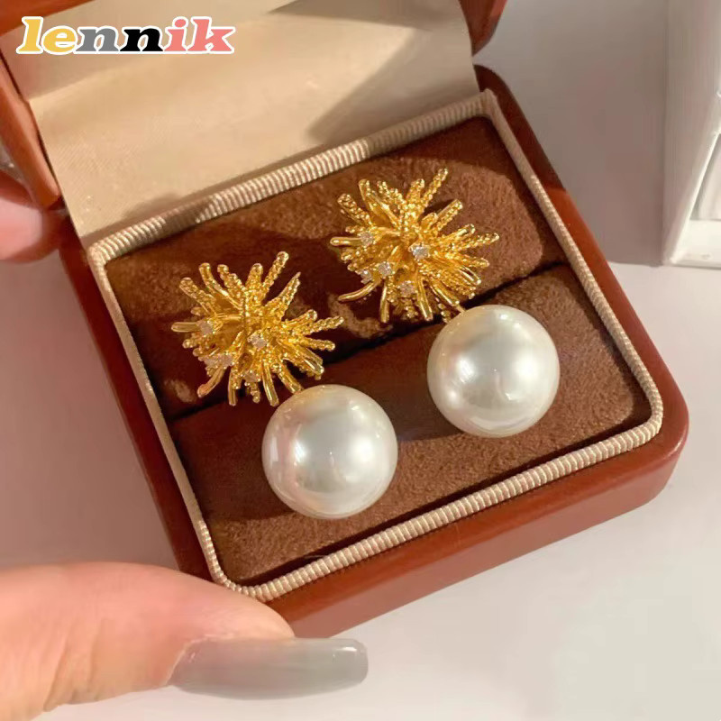 LENNIK Ohrringe, Perle, Gold, Damen - Bild 2
