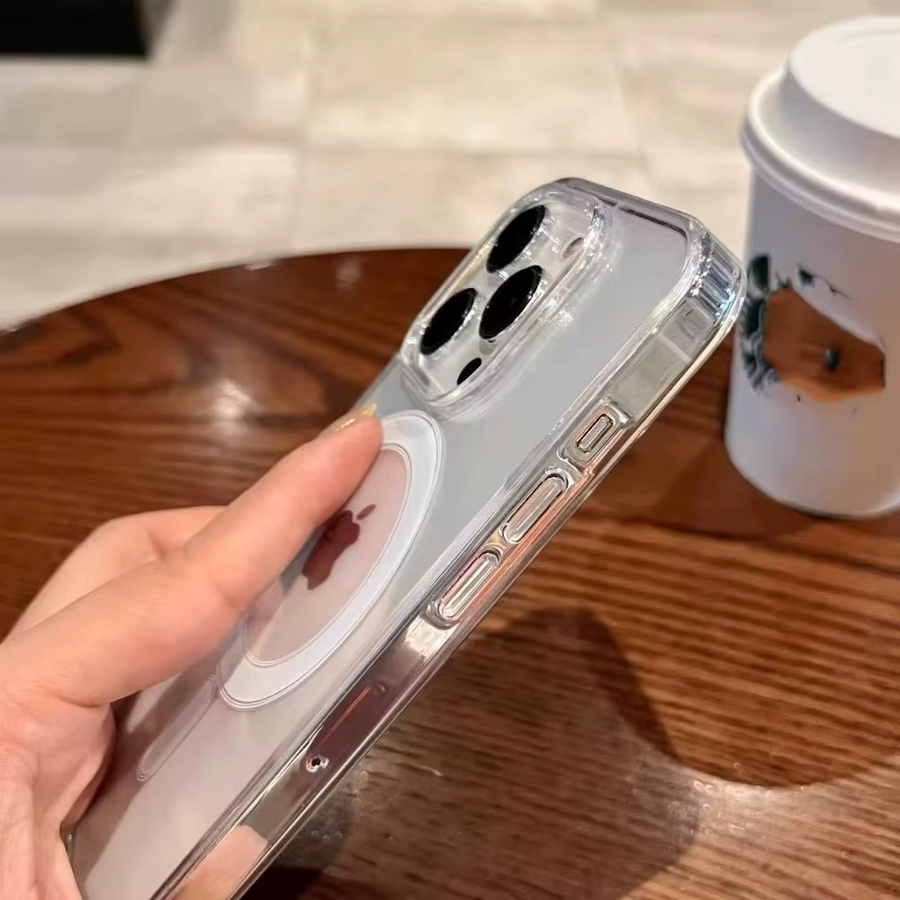 SZMUGUA MagSafe Magnetische Hülle für iPhone 11 bis iPhone 17 Air Pro Max Plus Transparent Stoßfest mit Wireless Charging Unterstützung - Bild 3