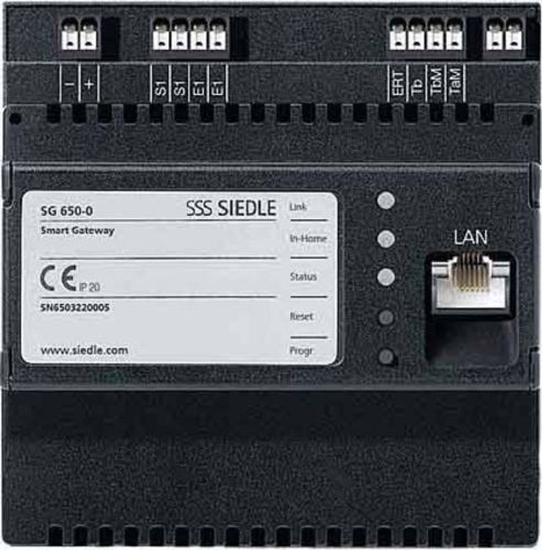 Siedle Smart Gateway SG 650-0 für Netzwerkanschluss Ethernet/LAN in Schwarz - Bild 2