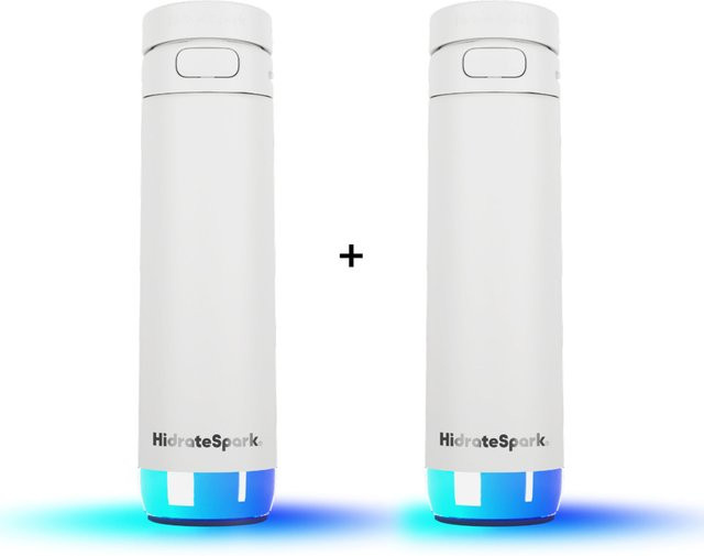 HidrateSpark PRO 2 Trinkflasche Chug in Weiß 2er-Set 621 ml - Bild 1