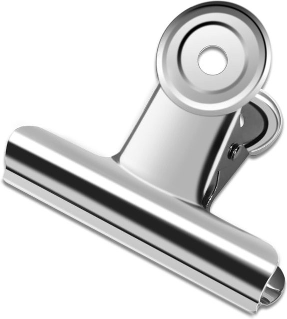 Silver Bull 10er-Pack Metall-Scharnierklammern in Silber, 2,5 Zoll Foldback-Clips für Büro, Schule und Bastelarbeiten - Bild 1