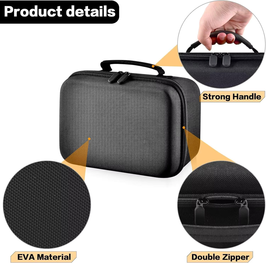 Schutzhülle in Schwarz kompatibel mit Kodak Dock Plus und Kodak Dock Premium Wi-Fi tragbaren 4x6 Zoll Instant-Fotodruckern mit Bluetooth und Wi-Fi Unterstützung - Bild 4