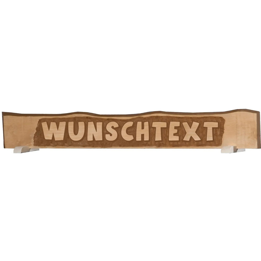 WEKA Massivholzschild in Braun mit individuellem Text bis zu 12 Buchstaben - Bild 2