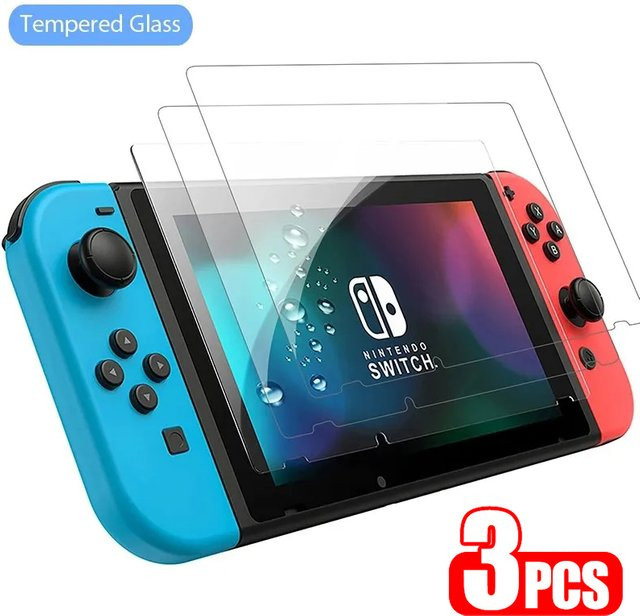 Schutzglas für Nintendo Switch, OLED und Lite, gehärtetes Display-Schutzglas, transparent - Bild 1