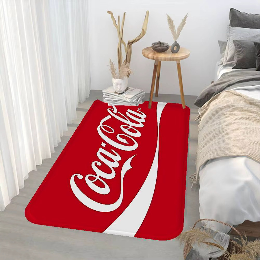 C-Cocas Vintage Logo Flurteppich in Rot, waschbar und rutschfest, rechteckig - Bild 4