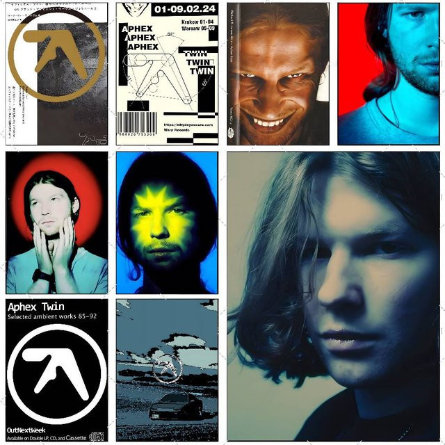 Aphex Twin Poster Hochauflösender Selbstklebender Kunstaufkleber Wasserdicht für Deine Heimdekoration - Bild 1