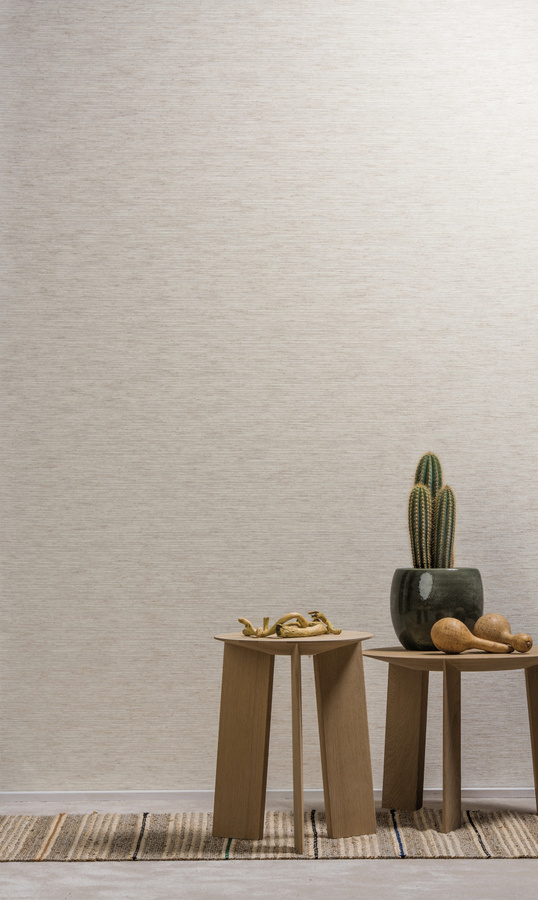 Omexco Tapete SOP207 Shades of Pale SOP2071 in Beige mit abstraktem Leinen-Design - Bild 1