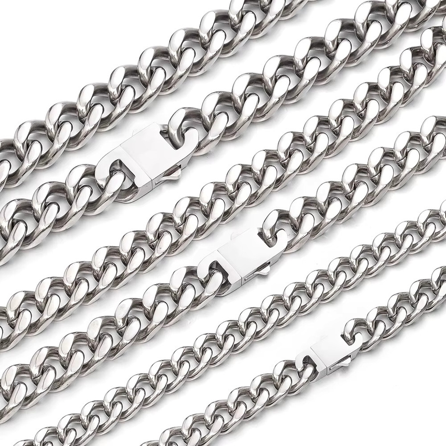 Kubanische Gliederkette Edelstahl 316L, Herren - Bild 2