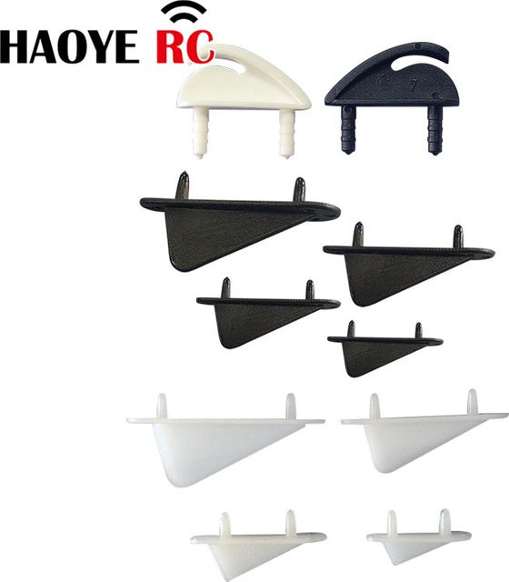 Haoye Triangular Nylon Fixed Tip Protector Wing Retainer Skids, Zubehör, 10-teiliges Set - Bild 1