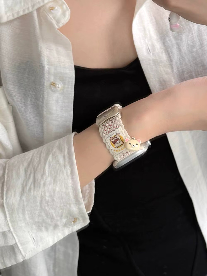 iwujiao Uhrenarmband Nylon, Schleife, Damen - Bild 3