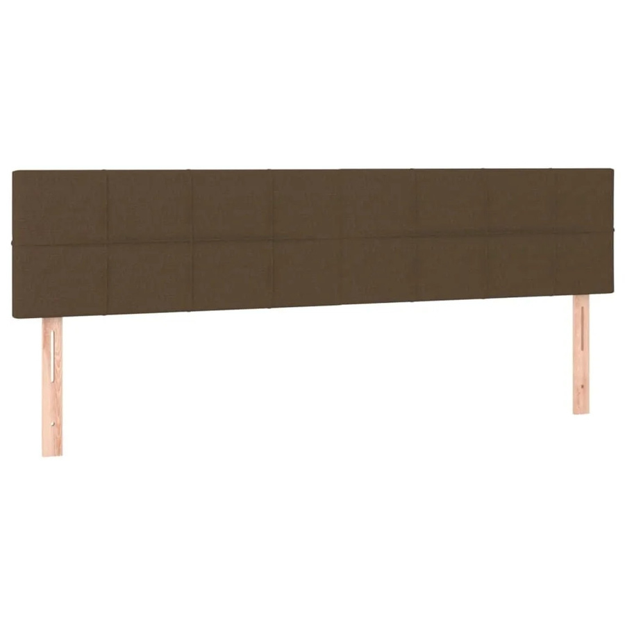 vidaXL Kopfteile Set 2 Stück Dunkelbraun Stoff B/H: 80 x 78-88 cm - Bild 2