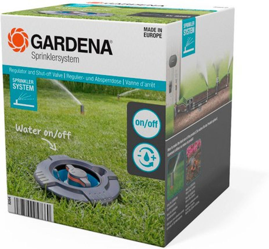 Gardena Sprinklersystem Regulier- und Absperrdose 19mm Schwarz B/T/H: 14,6 x 15,3 x 15,6 cm - Bild 2