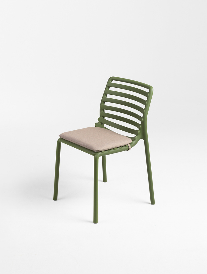 Nardi Sitzauflage für Doga Bistrotstuhl in Beige mit wasserabweisendem Outdoor-Stoff und Klettverschluss - Bild 2