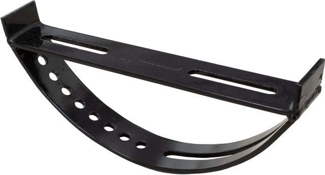 Daprona Halter für Laufrost am Dach aus verzinktem Stahl in Schwarz, Breite: 25 cm - Bild 1