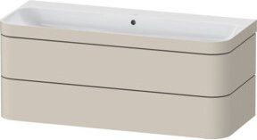 Duravit Möbelwaschtisch-Unterschrank Happy D.2 Plus mit 2 Schubladen, Farbe Tau matt, Breite: 117,5 cm, Tiefe: 49 cm - Bild 1