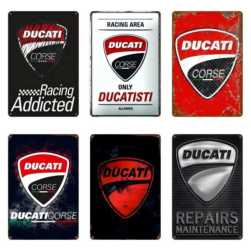 Vintage Metallschild Ducati Monster 950 Wanddekoration Rechteckig B: 30,0 cm, H: 20,0 cm - Bild 3