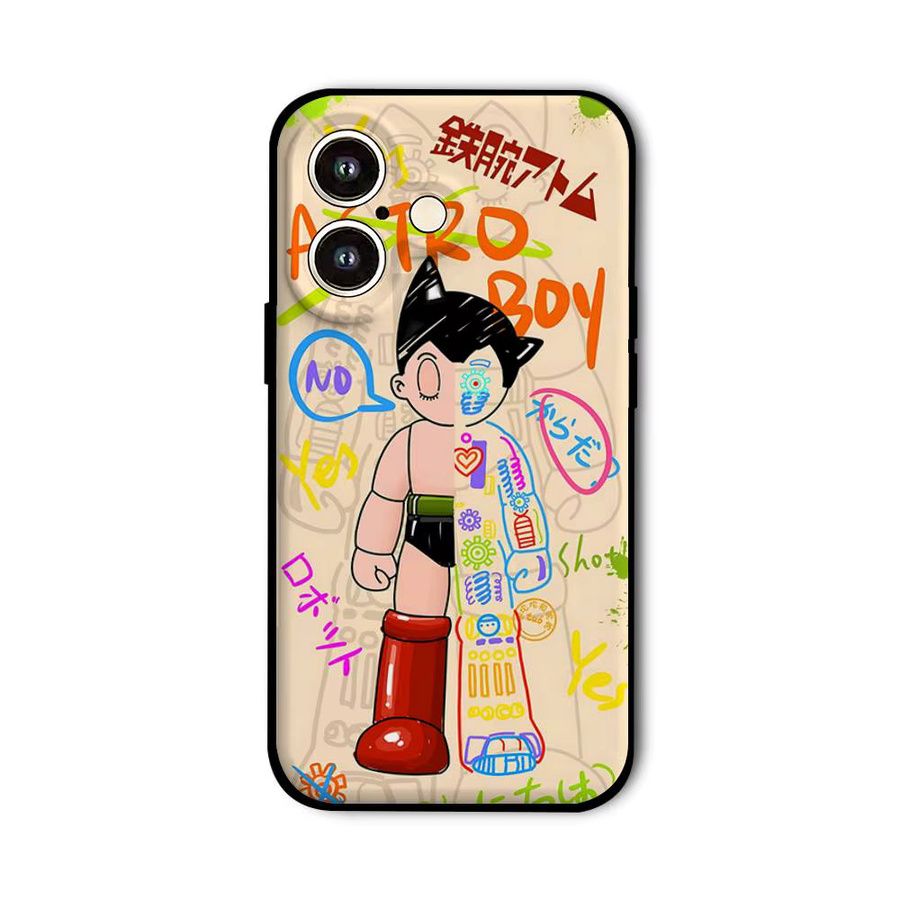 Mesuca A-ASTRO S-BOY Handyhülle für iPhone kompatibel mit iPhone 17 16 15 14 13 12 11 Pro Max Mini XS XR Schwarz - Bild 7