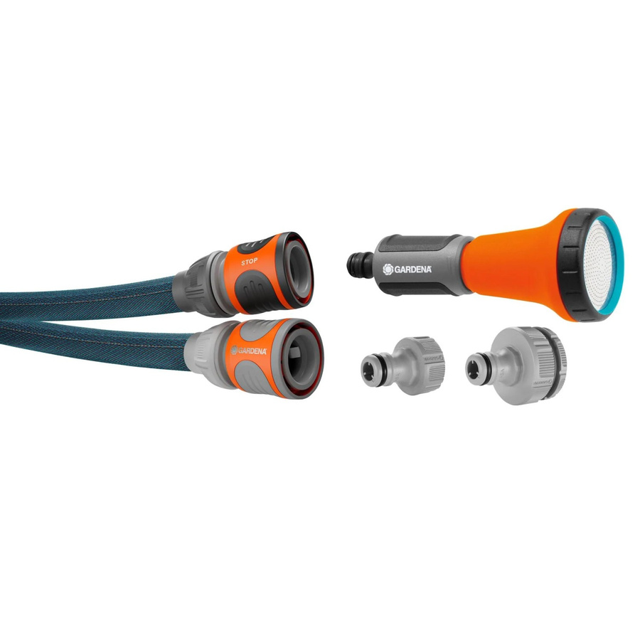 Gardena Liano Xtreme Textilschlauch-Set in Blau mit Bewässerungsbrause und Hahnverbinder, 15 m, 13 mm (1/2 Zoll) - Bild 2