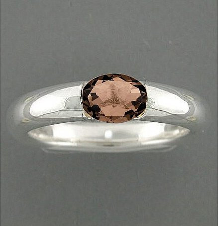 Quinn Damen-Ring 925 Silber, Rauchquarz - Bild 1