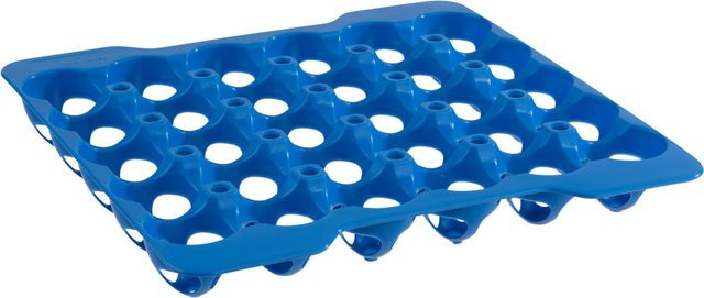 APS Eier-Box mit 4 Lagen, blau, rechteckig, B/T/H: 28 x 28 x 6,5 cm - Bild 1