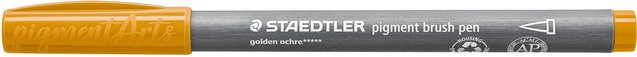 Staedtler Pigment Brush Pen in Goldocker - Bild 1