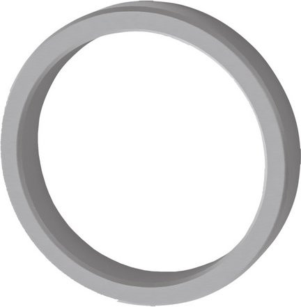 NOVADOORS Griffmuschelpaar aus Aluminium in Silber, B/L/H: 9,5 x 19 x 6 cm - Bild 1