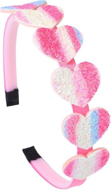 Haarreifen Glitzer-Herz, Regenbogen-Stern, Kinder - Bild 1