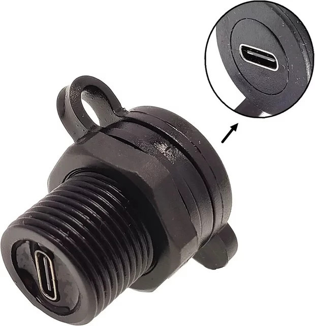CY USB 3.1 Type-C Verlängerungskabel USB-C auf USB-C Adapter in Schwarz - Bild 1