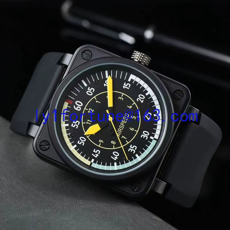 XMSJ Armbanduhr Mechanisch, Eckig, Leder, Schwarz, Herren - Bild 2