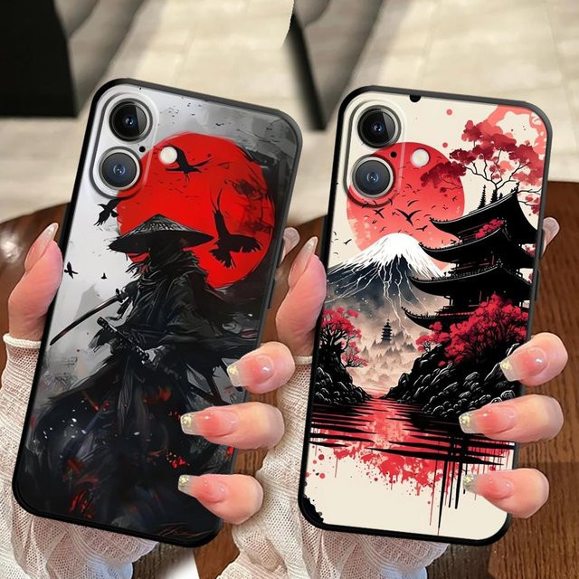 Handyhülle Sunset Warrior für iPhone Modelle in Multicolour mit weicher Rückseite - Bild 1