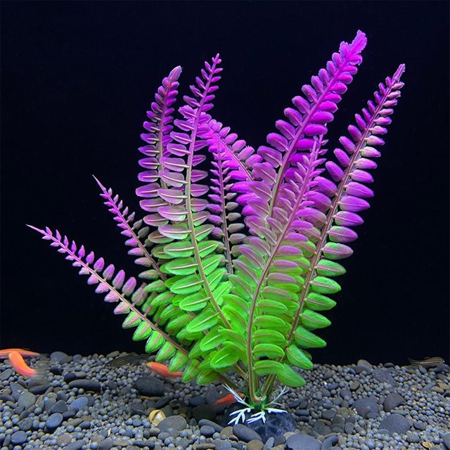 Künstliche Aquarium-Pflanzen aus Kunststoff als Dekoration für dein Wasserbecken - Bild 1