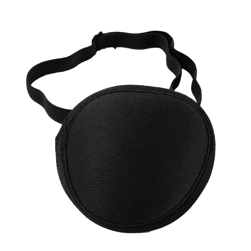 HNKMP Piraten-Augenklappe, Unisex, Schwarz, Waschbare Verstellbare Konkave Augenklappe - Bild 7