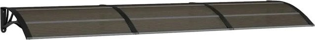 vidaXL Türvordach Schwarz aus Polycarbonat B: 300 cm, T: 75 cm - Bild 1