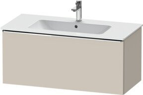 Duravit Waschtischunterschrank D-Neo, wandhängend, Farbe: Taupe matt, B: 101 cm, T: 46,2 cm - Bild 1