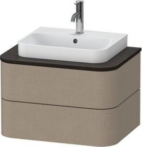 Duravit Waschtischunterschrank Happy D.2 Plus in Leinen mit 2 Schubkästen, B: 65 cm, T: 48 cm - Bild 1