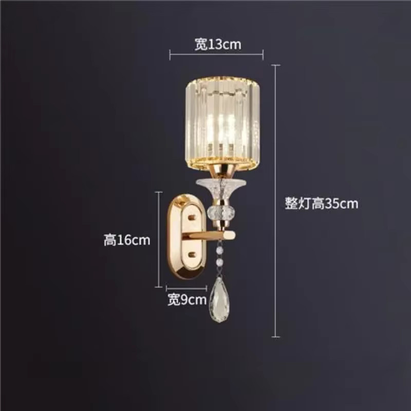 Claeted LED Wandleuchte mit Kristall-Lampenschirm für Wohnzimmer, Schlafzimmer und Badezimmer - Bild 5