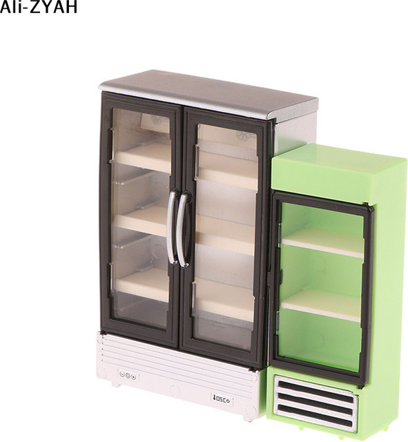 JETTING Miniatur-Kühlschrank-Gefrierschrank-Modell, Puppenhaus-Dekoration, Zubehör - Bild 1